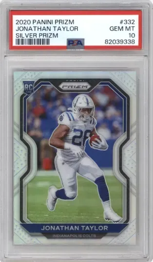 2020 PANINI PRIZM JONATHAN TAYLOR SILVER PRIZM