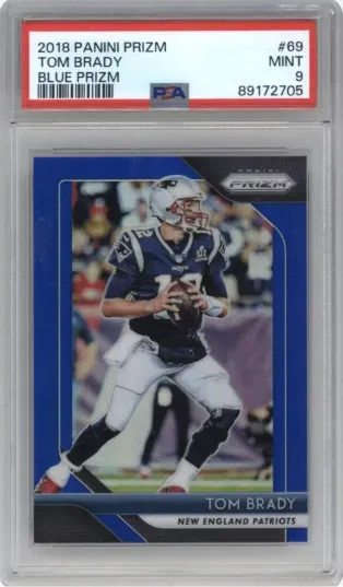 2018 PANINI PRIZM TOM BRADY BLUE PRIZM
