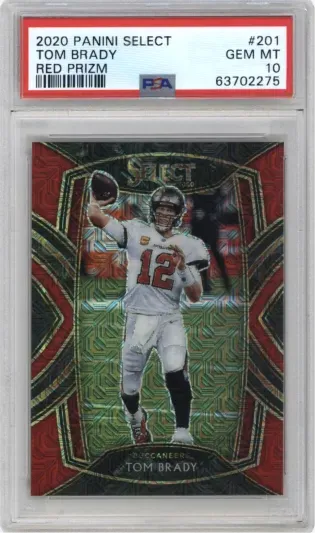 2020 PANINI SELECT TOM BRADY RED PRIZM