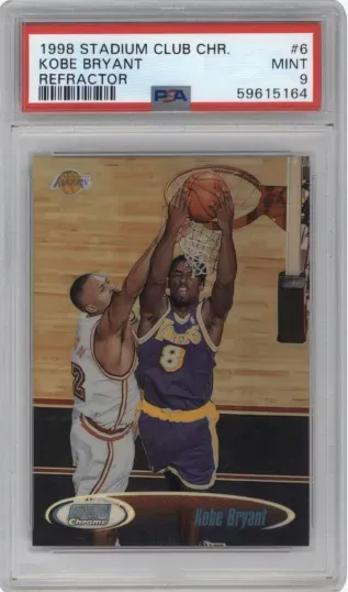 1998 STADIUM CLUB CHR. KOBE BRYANT REFRACTOR