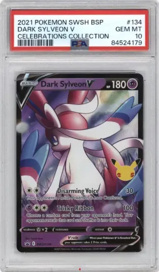 2021 POKEMON SWSH BSP DARK SYLVEON V CELEBRATIONS COLLECTION