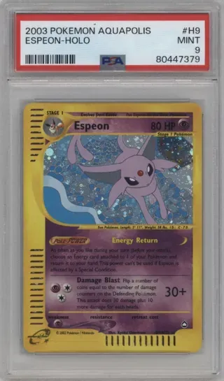 2003 POKEMON AQUAPOLIS ESPEON-HOLO