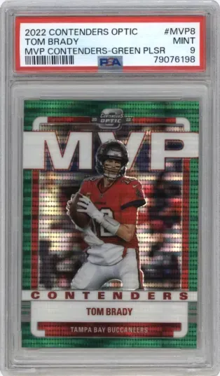 2022 CONTENDERS OPTIC TOM BRADY MVP CONTENDERS-GREEN PLSR