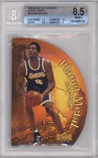 1998-99 METAL UNIVERSE PALNET METAL #6 KOBE BRYANT