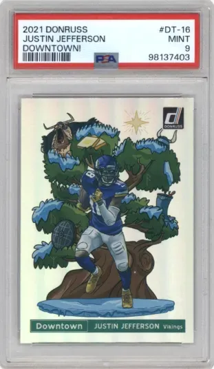 2021 DONRUSS JUSTIN JEFFERSON DOWNTOWN