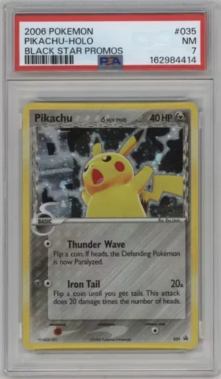 2006 POKEMON PIKACHU-HOLO BLACK STAR PROMOS