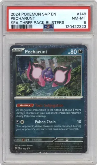 2024 POKEMON SVP EN PECHARUNT SFA THREE PACK BLISTERS
