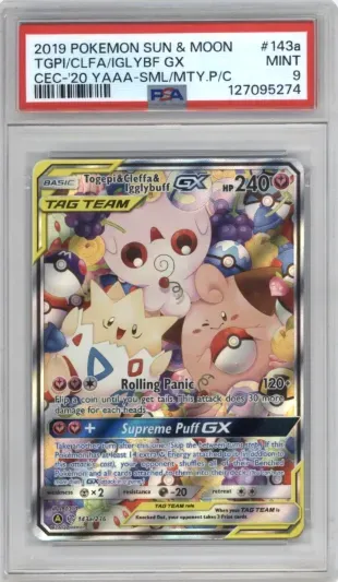 2019 POKEMON SUN AND MOON TGPI CLFA IGLYBF GX CEC-'20 YAAA-SML MTY.P C