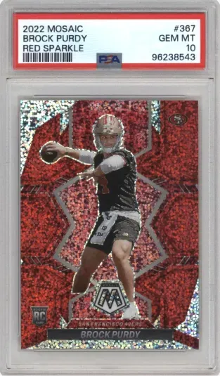 2022 MOSAIC BROCK PURDY RED SPARKLE