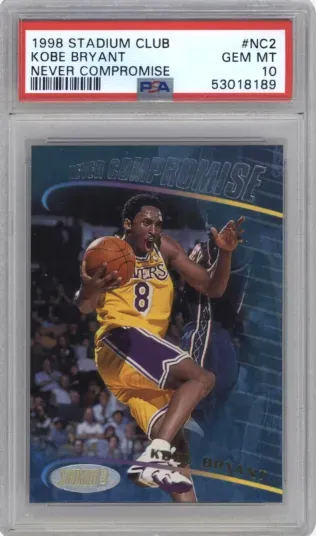 1998 STADIUM CLUB KOBE BRYANT NEVER COMPROMISE