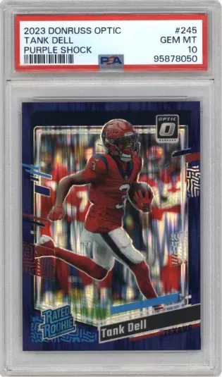 2023 DONRUSS OPTIC TANK DELL PURPLE SHOCK