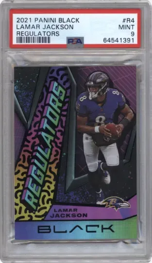 2021 PANINI BLACK LAMAR JACKSON REGULATORS