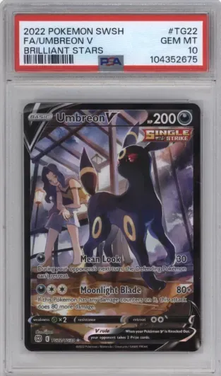 2022 POKEMON SWSH FA UMBREON V BRILLIANT STARS