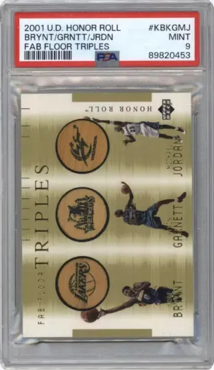 2001 U.D. HONOR ROLL BRYNT GRNTT JRDN FAB FLOOR TRIPLES