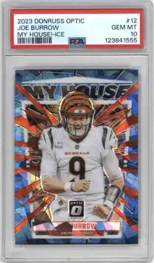 2023 DONRUSS OPTIC JOE BURROW MY HOUSE-ICE