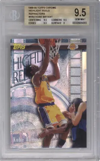 1999-00 TOPPS CHROME HIGHLIGHT REELS REFRACTORS #HR4 KOBE BRYANT