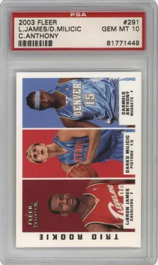 2003 FLEER L.JAMES D.MILICIC C. ANTHONY