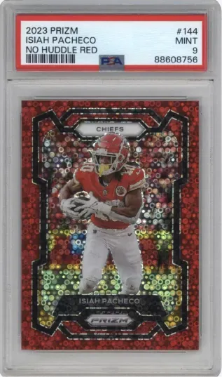 2023 PRIZM ISIAH PACHECO NO HUDDLE RED