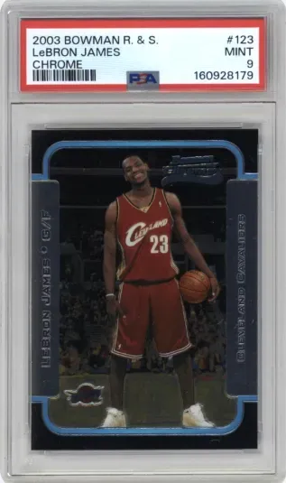 2003 BOWMAN R. AND S. LeBRON JAMES CHROME