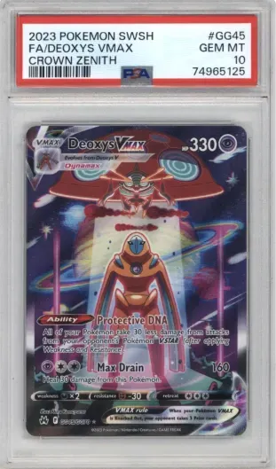 2023 POKEMON SWSH FA DEOXYS VMAX CROWN ZENITH