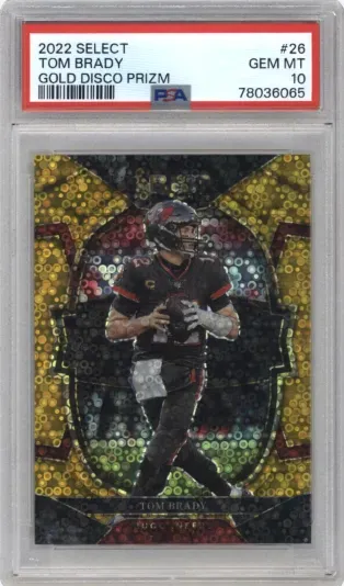 2022 SELECT TOM BRADY GOLD DISCO PRIZM