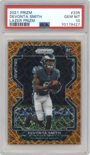 2021 PRIZM DEVONTA SMITH LAZER PRIZM