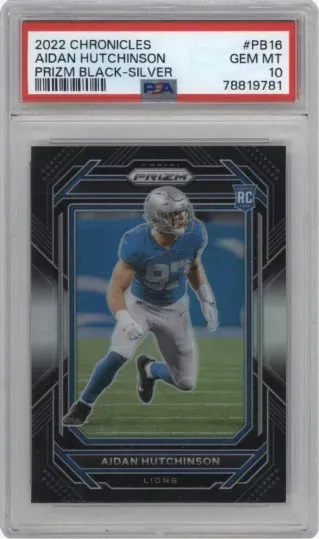 2022 CHRONICLES AIDAN HUTCHINSON PRIZM BLACK-SILVER 78819781