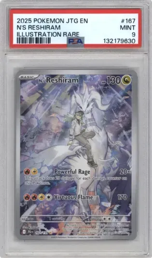 2025 POKEMON JTG EN N'S RESHIRAM ILLUSTRATION RARE