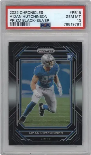 2022 CHRONICLES AIDAN HUTCHINSON PRIZM BLACK-SILVER