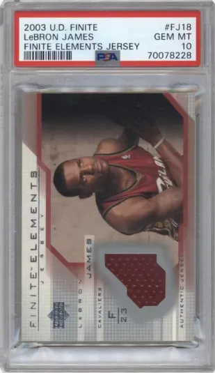 2003 U.D. FINITE LeBRON JAMES FINITE ELEMENTS JERSEY