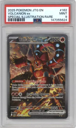 2025 POKEMON JTG EN VOLCANION ex SPECIAL ILLUSTRATION RARE