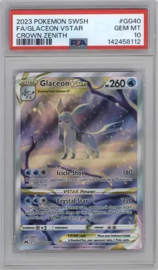 2023 POKEMON SWSH FA GLACEON VSTAR CROWN ZENITH