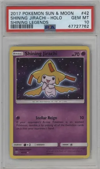 2017 POKEMON SUN AND MOON SHINING JIRACHI-HOLO SHINING LEGENDS