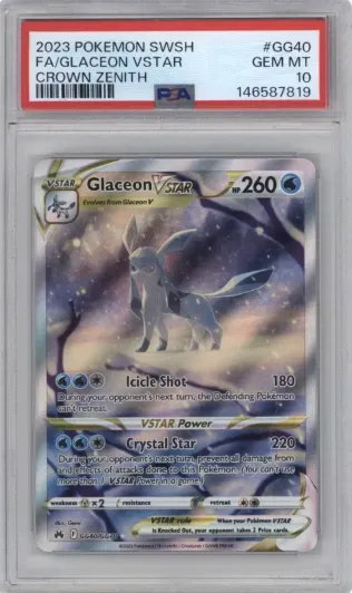 2023 POKEMON SWSH FA GLACEON VSTAR CRWON ZENITH 146587819