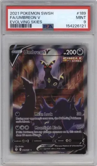 2021 POKEMON SWSH FA UMBREON V EVOLVING SKIES