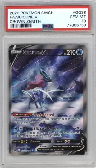 2023 POKEMON SWSH FA SUICUNE V CROWN ZENITH