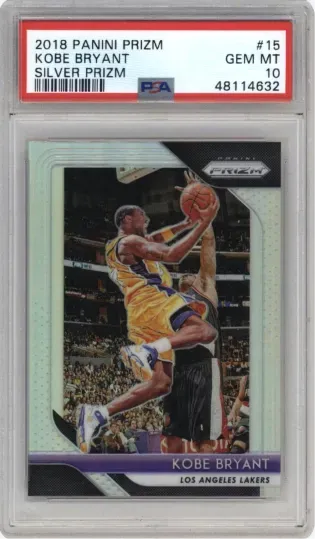 2018 PANINI PRIZM KOBE BRYANT SILVER PRIZM
