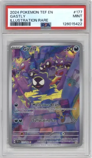2024 POKEMON TEF EN GASTLY ILLUSTRATION RARE