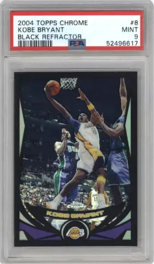 2004 TOPPS CHROME KOBE BRYANT BLACK REFRACTOR