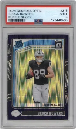 2024 DONRUSS OPTIC BROCK BOWERS PURPLE SHOCK