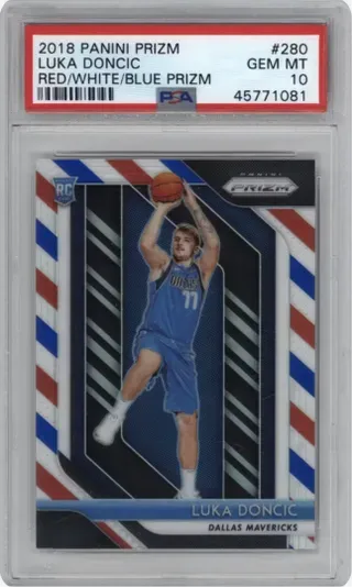 2018 PANINI PRIZM LUKA DONCIC RED WHITE BLUE PRIZM