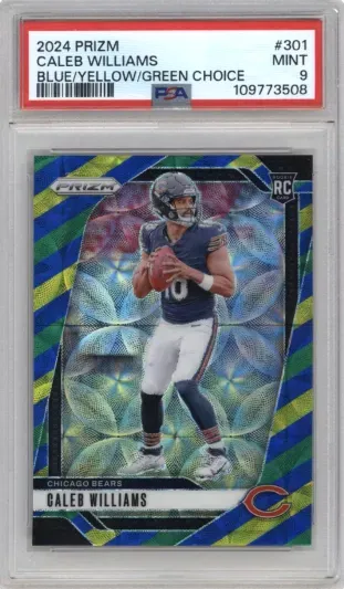 2024 PRIZM CALEB WILLIAMS BLUE YELLOW GREEN CHOICE