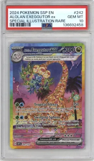 2024 POKEMON SSP EN ALOLAN EXEGGUTOR ex SPECIAL ILLUSTRATION RARE