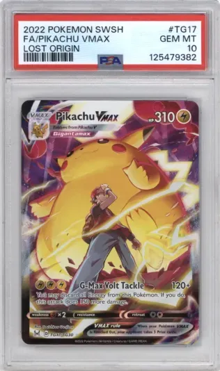 2022 POKEMON SWSH FA PIKACHU VMAX LOST ORIGIN