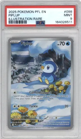 2025 POKEMON PFL EN PIPLUP ILLUSTRATION RARE