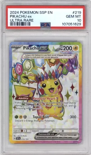 2024 POKEMON SSP EN PIKACHU ex ULTRA RARE