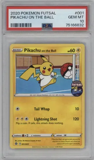 2020 POKEMON FUTSAL PIKACHU ON THE BALL