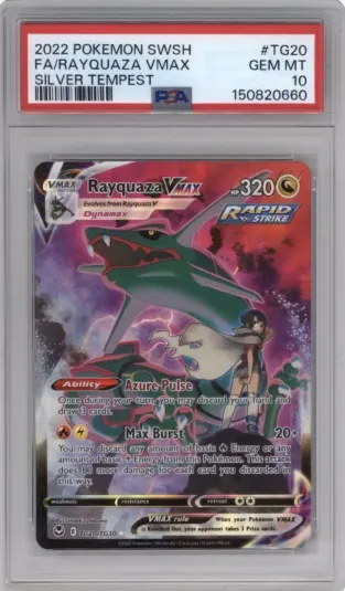 2022 POKEMON SWSH FA RAYQUAZA VMAX SILVER TEMPEST