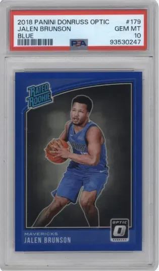 2018 PANINI DONRUSS OPTIC JALEN BRUNSON BLUE