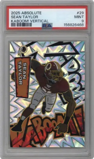 2025 ABSOLUTE SEAN TAYLOR KABOOM VERTICAL